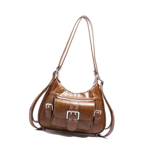 Ddujbtp Modischer Rucksack Retro PU Handtasche Schultertasche für Freizeit und Abschlussball Anlass, braun Ddujbtp Modischer Rucksack Retro PU Handtasche Schultertasche für Freizeit und Abschlussball Anlass, braun von Ddujbtp