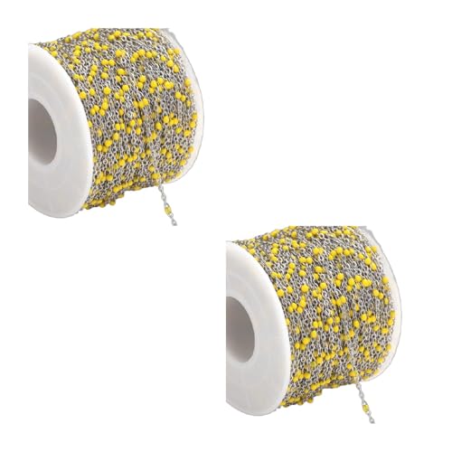 Ddujbtp Multifunktionale 2 m lange Edelstahlkette, buntes Bastelzubehör, Schmuckkomponente, geeignet für Schmuckdesigner, Halsketten Ddujbtp Multifunktionale 2 m lange Edelstahlkette, buntes Bastelzubehör, Schmuckkomponente, geeignet für Schmuckdesigner, Halsketten von Ddujbtp