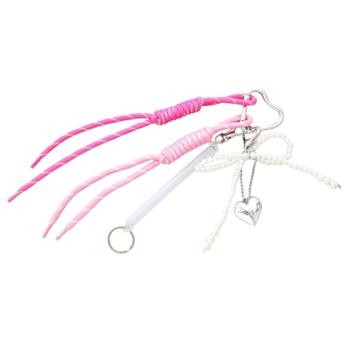 Ddujbtp Multifunktionaler Schlüsselanhänger mit Quasten und Schleifen, koreanischer Stil, Handy-Zubehör für Damen, Farbe 5, Taschen-Organizer von Ddujbtp