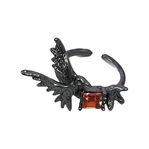 Ddujbtp Mysterious Crow Inspirierte Ringe Gothic Fingerschmuck Vielseitig Wear Accessoire Fashion Geschenk Für Geburtstag Jubiläum Unisex Dark Crow von Ddujbtp