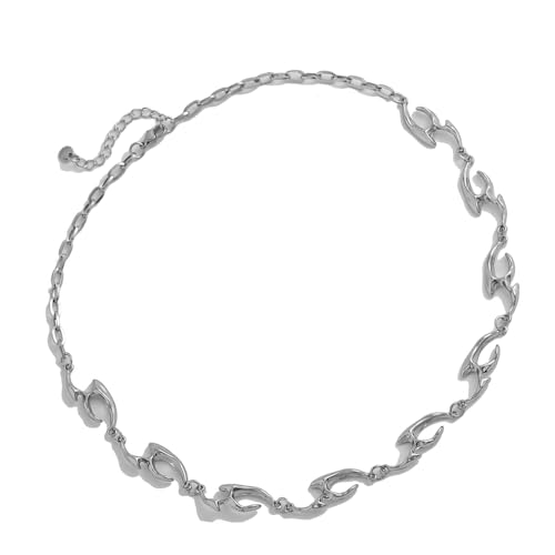 Ddujbtp Raffinierte Metallschluckschlucke Verstellbare Länge Neckchain Eure Catching Unisex Halskette Stylisches Accessoire Für Trendsetters Unisex Gothic Jewelry von Ddujbtp