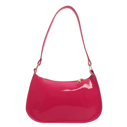 Ddujbtp Retro PU Leder Umhängetasche für Frauen Elegante Unterarmtasche Clutch Geldbörse Mode Abend Handtasche Achseltasche von Ddujbtp