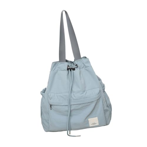 Ddujbtp Rucksack mit Kordelzug, Freizeit, Handtasche, großes Fassungsvermögen, lässiger Tagesrucksack, Studenten-Schultasche, Reisetasche für Teenager, seeblau, Taschen-Organizer Ddujbtp Rucksack mit Kordelzug, Freizeit, Handtasche, großes Fassungsvermögen, lässiger Tagesrucksack, Studenten-Schultasche, Reisetasche für Teenager, seeblau, Taschen-Organizer von Ddujbtp