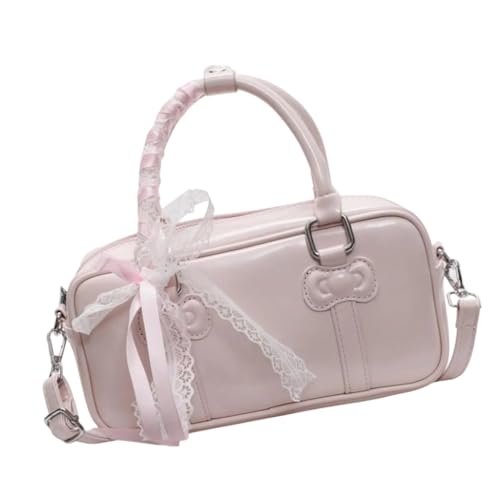Ddujbtp Schultertasche aus Leder, Clutch, Schultertasche mit Reißverschluss, für Damen, Crossbody-Tasche mit abnehmbaren Trägern, rose, Taschen-Organizer Ddujbtp Schultertasche aus Leder, Clutch, Schultertasche mit Reißverschluss, für Damen, Crossbody-Tasche mit abnehmbaren Trägern, rose, Taschen-Organizer von Ddujbtp