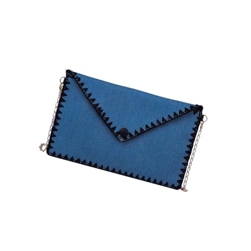 Ddujbtp Stilvolle Farbkontrast Abendbeutel Geräumige Innenhandwerksorganisatoren Trendy Kette Lässig Frauen Münzhalter Spitze Trim Canvas Münze Geldbörse von Ddujbtp