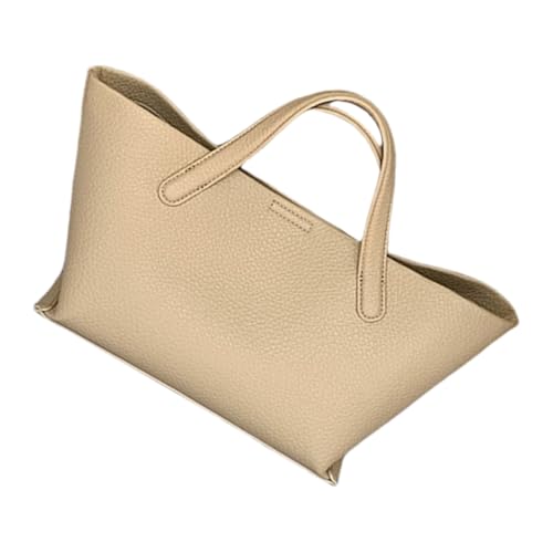 Ddujbtp Toted Bag Schultertasche Kunstleder Geldbörsen Satchel Große Casual Handtasche mit Magnetverschluss für Frauen Arbeit Dating, aprikose, Taschen-Organizer von Ddujbtp