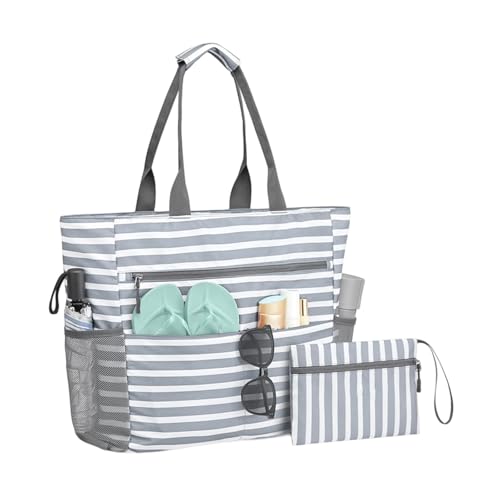 Ddujbtp Tragbarer Strand Carryall Mit Sandsicherem Abschnitt Und Tragen Sie Eine Starke Polyester Geräumigung Für Schwimmbad Verwenden Strandbeutel Mit Sandbeständiger Tasche von Ddujbtp
