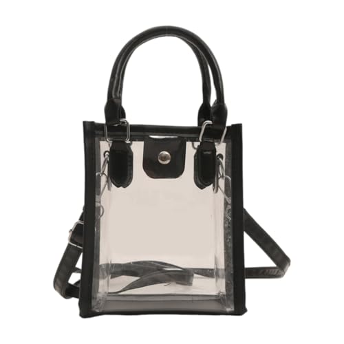 Ddujbtp Transparente Strandtasche aus PVC, kleine quadratische Schultertaschen, lässige Handtasche, Crossbody-Pack für Party, Reisen, unverzichtbare Aufbewahrung, farblos, Taschen-Organizer Ddujbtp Transparente Strandtasche aus PVC, kleine quadratische Schultertaschen, lässige Handtasche, Crossbody-Pack für Party, Reisen, unverzichtbare Aufbewahrung, farblos, Taschen-Organizer von Ddujbtp