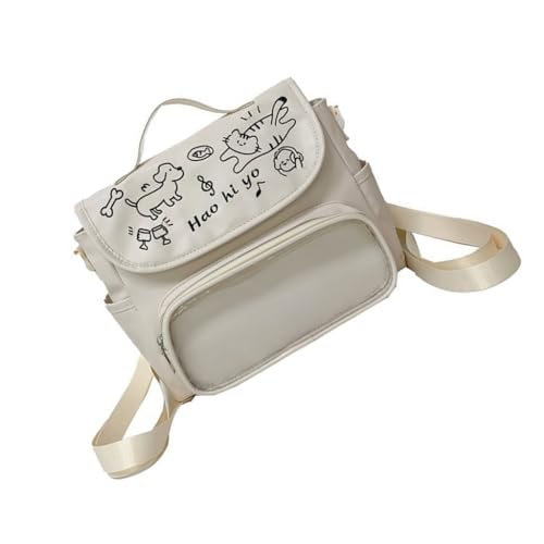 Ddujbtp Transparente Umhängetasche im Anime-Stil mit verstellbarem Riemen, Schultaschen für den täglichen Gebrauch und als Geschenk, weiß, Taschen-Organizer von Ddujbtp