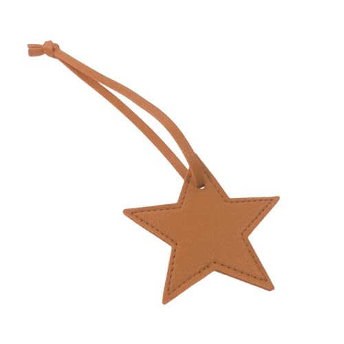 Ddujbtp Trendy Leder Star Bag Elegant Fünf Punkte Star Schlüsselhalter Stylish Gepäck Anhänger Travel Accessoire Für Weibliche Modeschlüsselkette von Ddujbtp