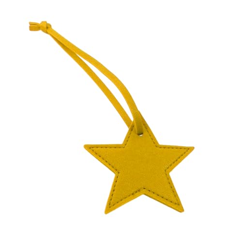 Ddujbtp Trendy Leder Star Bag Elegant Fünf Punkte Star Schlüsselhalter Stylish Gepäck Anhänger Travel Accessoire Für Weibliche Modeschlüsselkette von Ddujbtp