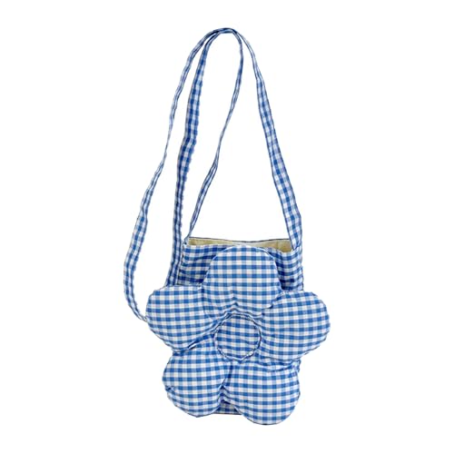 Ddujbtp Verstellbarer Crossbody Geldbörse Blumenprüfboard Design Geräumiger Umhängetaschen Freundlicher Stofftasche Für Wmen Girls Atmungsable Stoff Umhängetasche Pendel von Ddujbtp