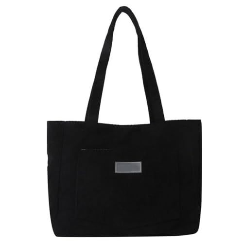 Ddujbtp Vielseitige Umhängetasche aus Cord mit geräumiger Vordertasche, Unterarmtaschen, große Kapazität, Reisehandtasche für Damen, Schwarz , Taschen-Organizer Ddujbtp Vielseitige Umhängetasche aus Cord mit geräumiger Vordertasche, Unterarmtaschen, große Kapazität, Reisehandtasche für Damen, Schwarz , Taschen-Organizer von Ddujbtp