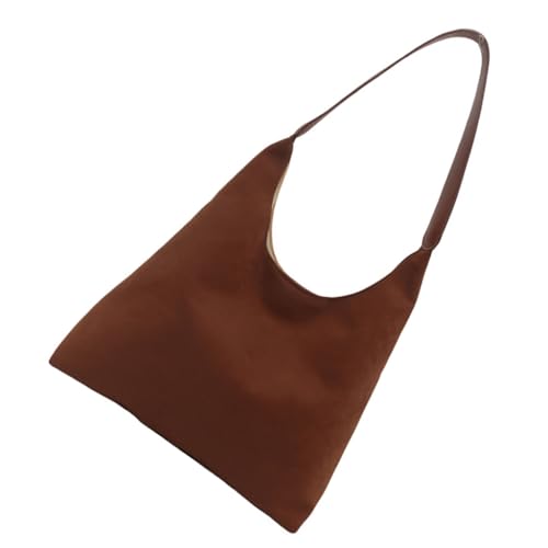 Ddujbtp Vintage Matte Umhängetasche für Herbst und Winter Modische Unterarmtasche Bequem zu tragen für den Alltag, braun, Taschen-Organizer von Ddujbtp