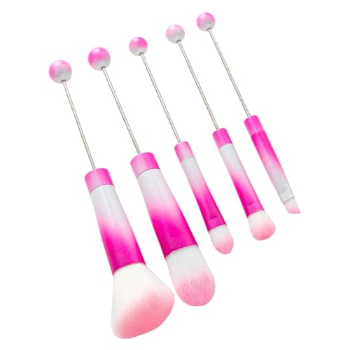 Einzigartiges Make-up-Pinsel-Set mit Metallgriff, Perlen-Make-up-Pinsel für modische Frauen und Mädchen, metallische Kosmetikpinsel von Ddujbtp