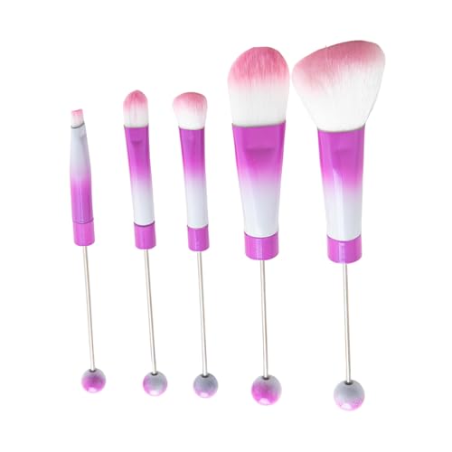 Einzigartiges Make-up-Pinsel-Set mit Metallgriff, Perlen-Make-up-Pinsel für modische Frauen und Mädchen, metallische Kosmetikpinsel von Ddujbtp
