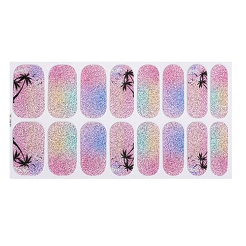 Gele Nägel Streifen Glitzernde Gele Nägel Aufkleber Blumen Kunst Aufkleber Polish Wraps French Tip Blumen Nagelstreifen French Tip Nail von Ddujbtp