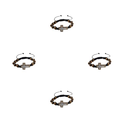 Legierung Pine Weben Für Stretch Armband Persönlichkeit Handgefertigt Gestrickte Schmuck Männer Junge Ornamente Geschenke Heilige Benedikt Armband Silber 925 Rot Silber Gold Frauen von Ddujbtp