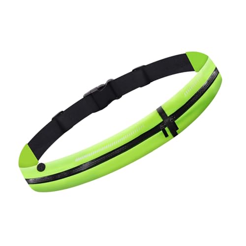 Leichtes Wanderungen Taillenpaket Für Sport 2 Fächer Wasserresistente Reflektierende Fitnessbeutel Mit Telefonhalter Reflektierender Sicherheitsgürtel Mit Gummiband von Ddujbtp