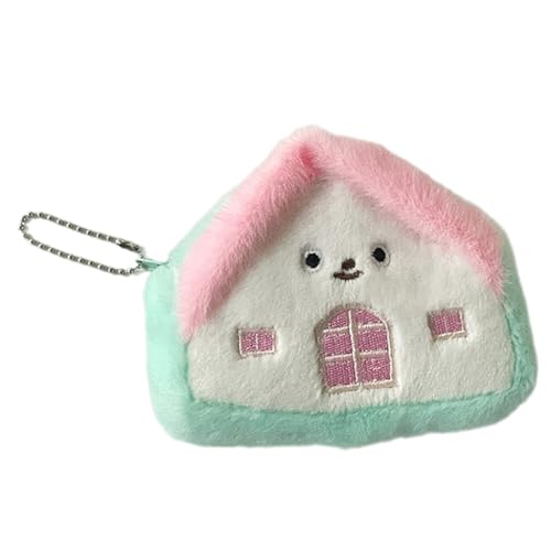 Little House Münzgeldbörse, Spielzeugtasche, Kleingeldbörse für Mädchen, schöne Plüsch-Kopfhörer-Aufbewahrungstasche, Kinder-Münztasche, weiß / grün, Taschen-Organizer Little House Münzgeldbörse, Spielzeugtasche, Kleingeldbörse für Mädchen, schöne Plüsch-Kopfhörer-Aufbewahrungstasche, Kinder-Münztasche, weiß / grün, Taschen-Organizer von Ddujbtp