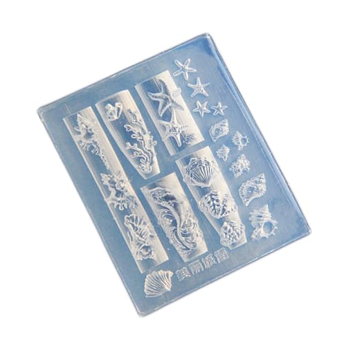 Meereslifes Nägel Stempel Set Silikonform Nägel Kunst Entwerfen Schimmel Für Kreative Maniküre Mit Walen Und Schalen Wiederverwendbare Nagelkunstformen Geeignet von Ddujbtp
