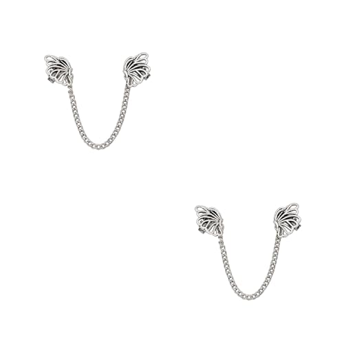 Modische Brosche im Vintage-Stil, mit Clip, Hemdkettenverschluss, leichter Schmuck für Meetings und Versammlungen, professionelles Damen-Accessoire von Ddujbtp