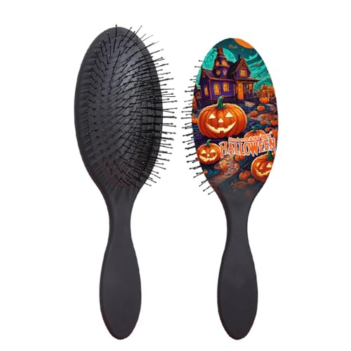 Multifunktionale Halloween-Haarbürste mit Massagefunktion für Damen und Herren, komfortables Haarstyling-Werkzeug von Ddujbtp