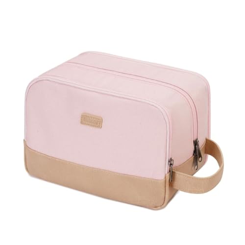Reise-Kulturbeutel mit Griff zum einfachen Aufhängen und Organisieren, Polyester-Make-up-Taschen für Geschäftsreisen und Camping, rose, Taschen-Organizer von Ddujbtp
