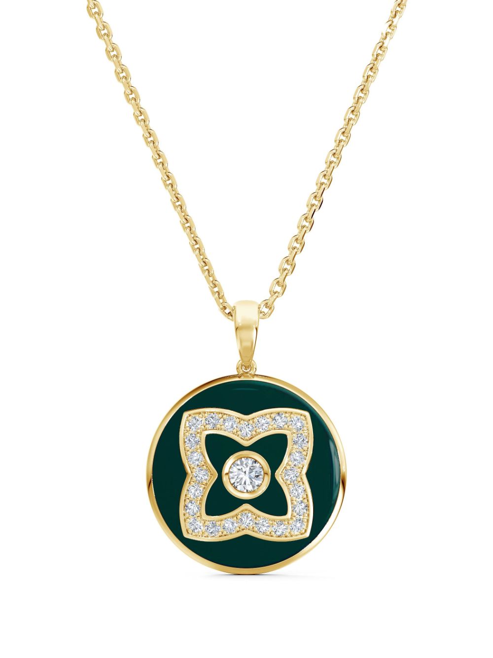 De Beers Jewellers 18kt Enchanted Lotus Gelbgoldhalskette mit Diamanten von De Beers Jewellers