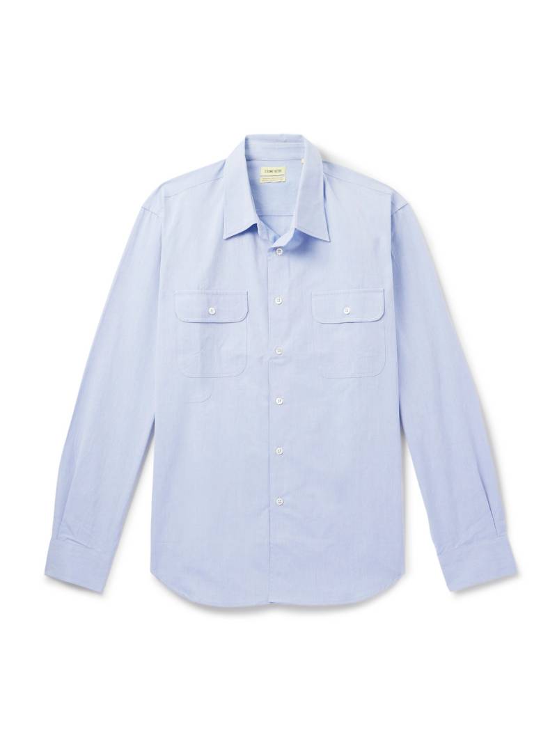 De Bonne Facture - Artist Cotton-Poplin Shirt - Men - Blue - XS von De Bonne Facture