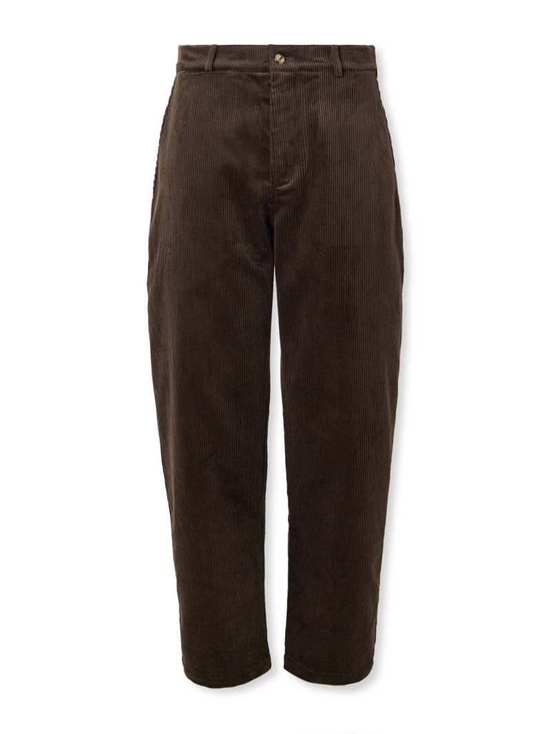 De Bonne Facture - Balloon Tapered Cotton-Corduroy Suit Trousers - Men - Brown - IT 48 von De Bonne Facture