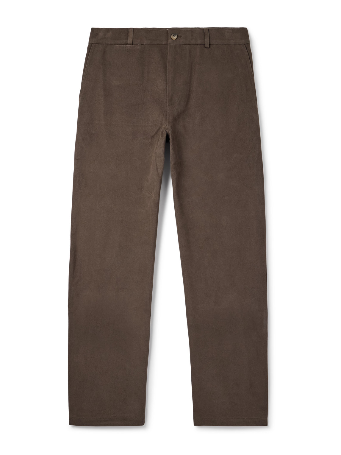 De Bonne Facture - Balloon Tapered Cotton-Twill Trousers - Men - Brown - IT 52 von De Bonne Facture
