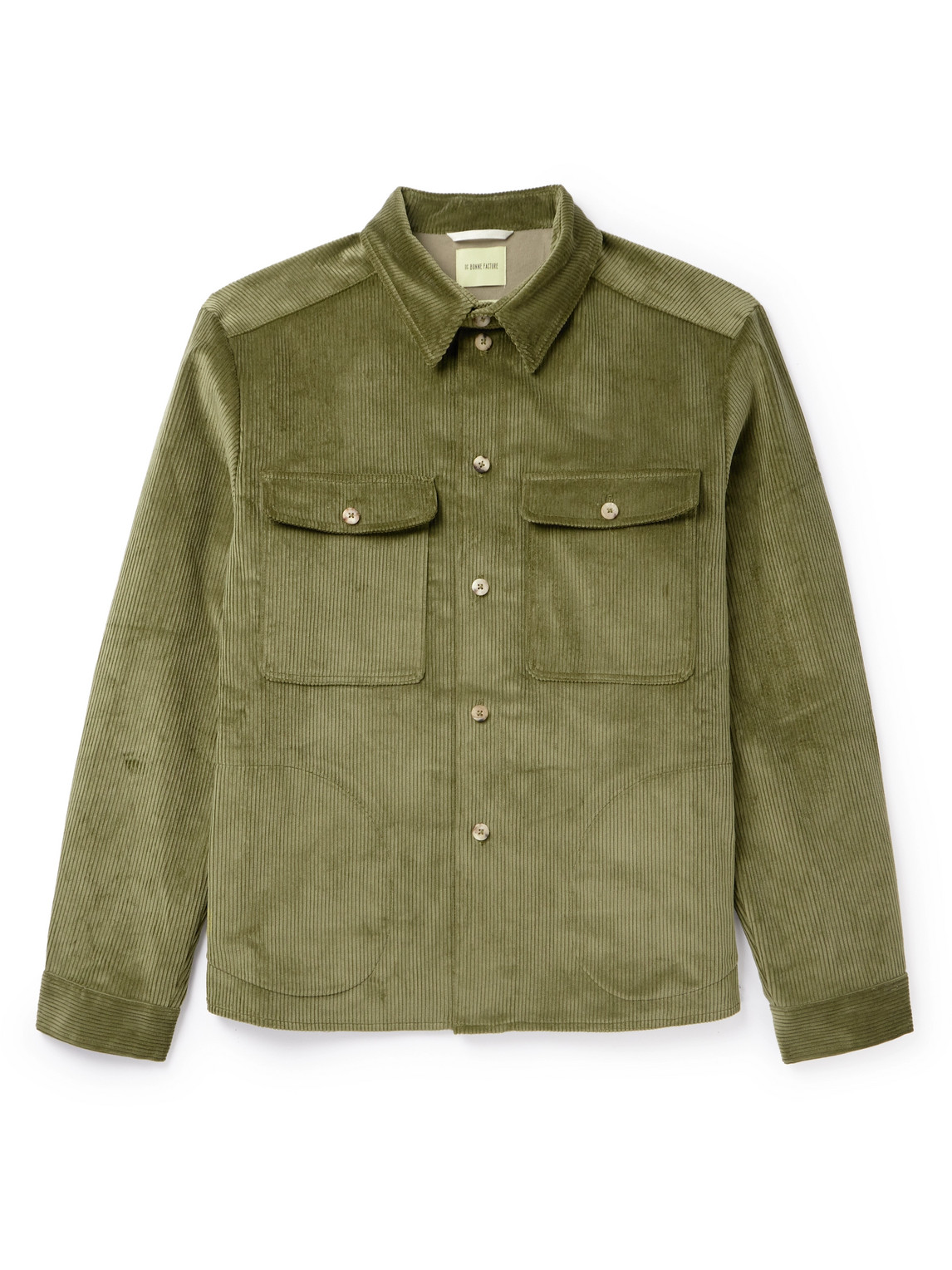 De Bonne Facture - Cotton-Corduroy Overshirt - Men - Green - IT 48 von De Bonne Facture