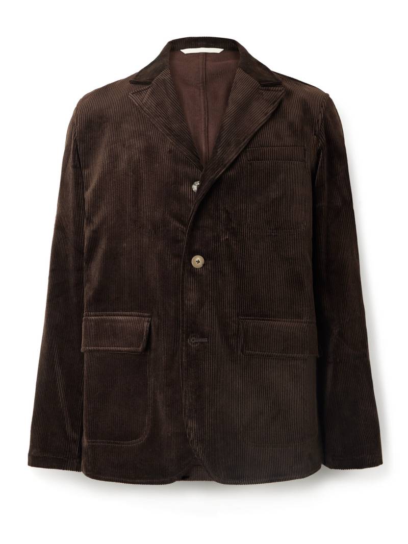 De Bonne Facture - Cotton-Corduroy Suit Jacket - Men - Brown - IT 54 von De Bonne Facture