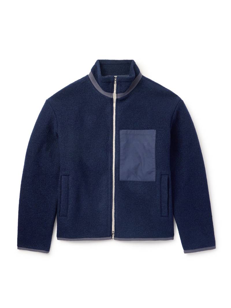 De Bonne Facture - Cotton-Trimmed Brushed-Wool Jacket - Men - Blue - IT 48 De Bonne Facture - Cotton-Trimmed Brushed-Wool Jacket - Men - Blue - IT 48 von De Bonne Facture