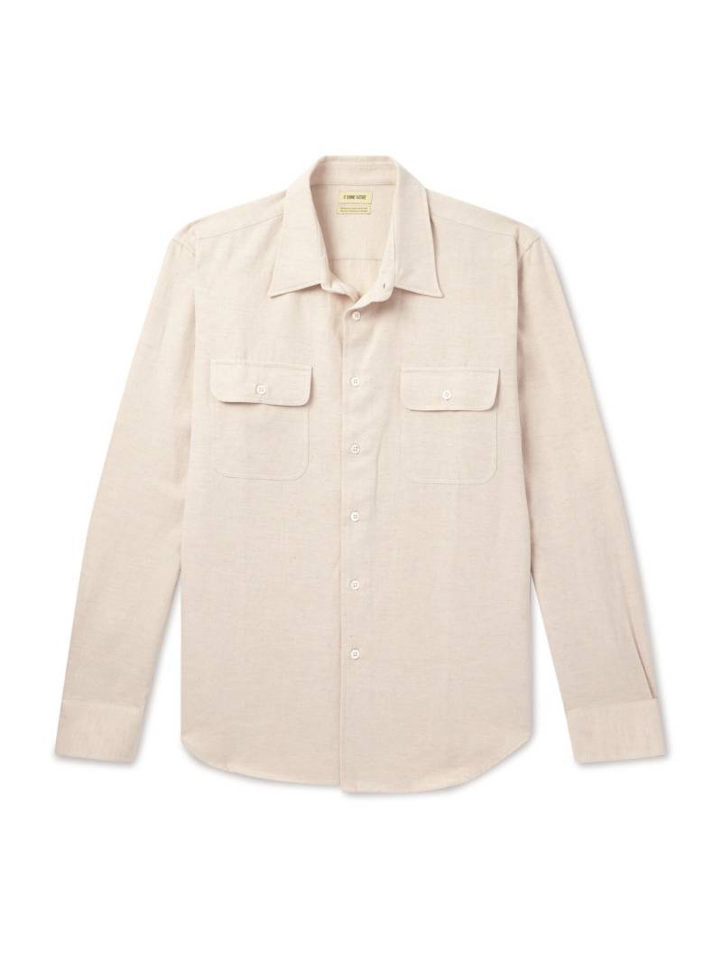 De Bonne Facture - Cotton and Hemp-Blend Gabardine Shirt - Men - Neutrals - S von De Bonne Facture