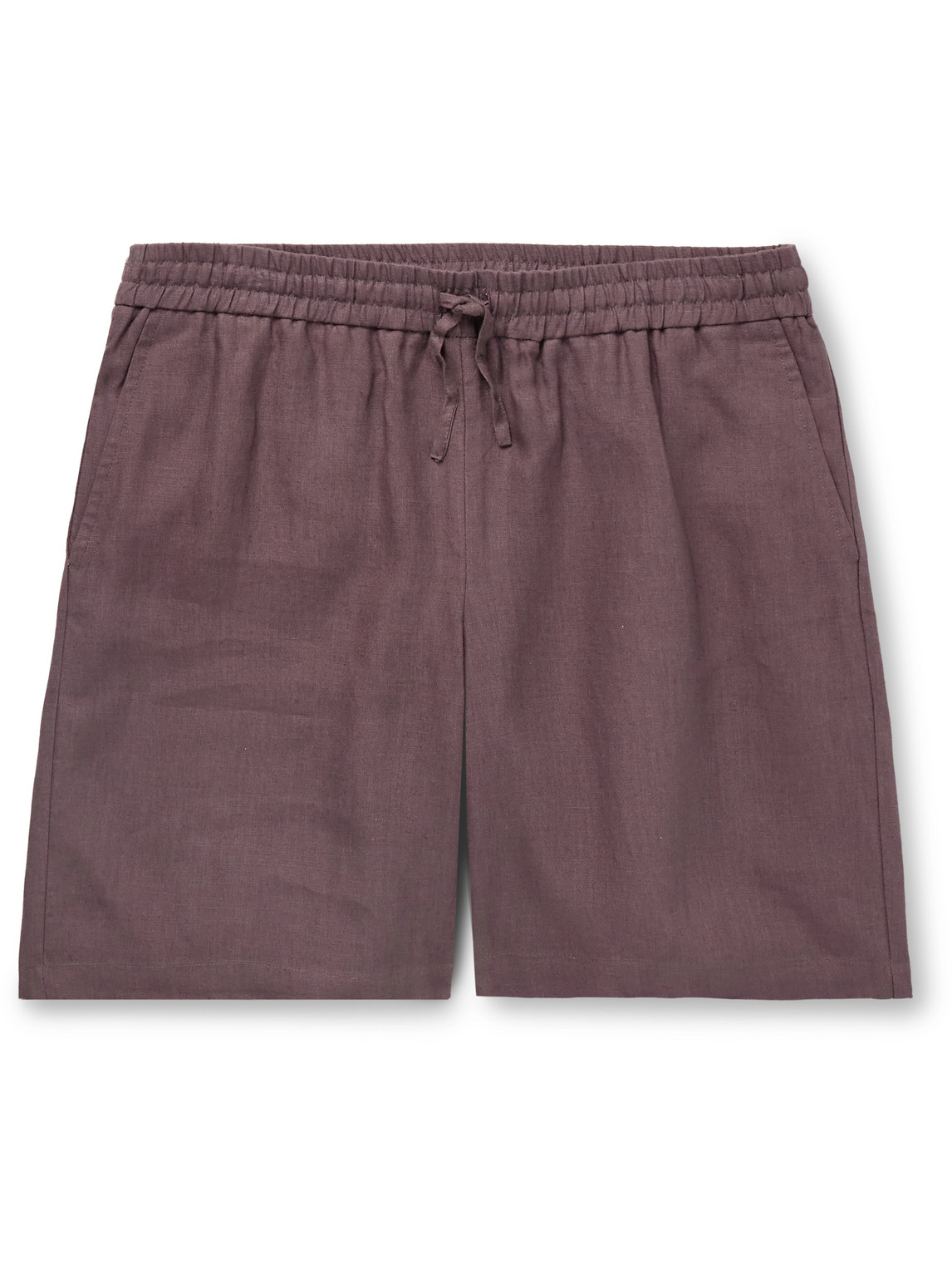 De Bonne Facture - Easy Straight-Leg Linen Drawstring Shorts - Men - Purple - IT 46 von De Bonne Facture