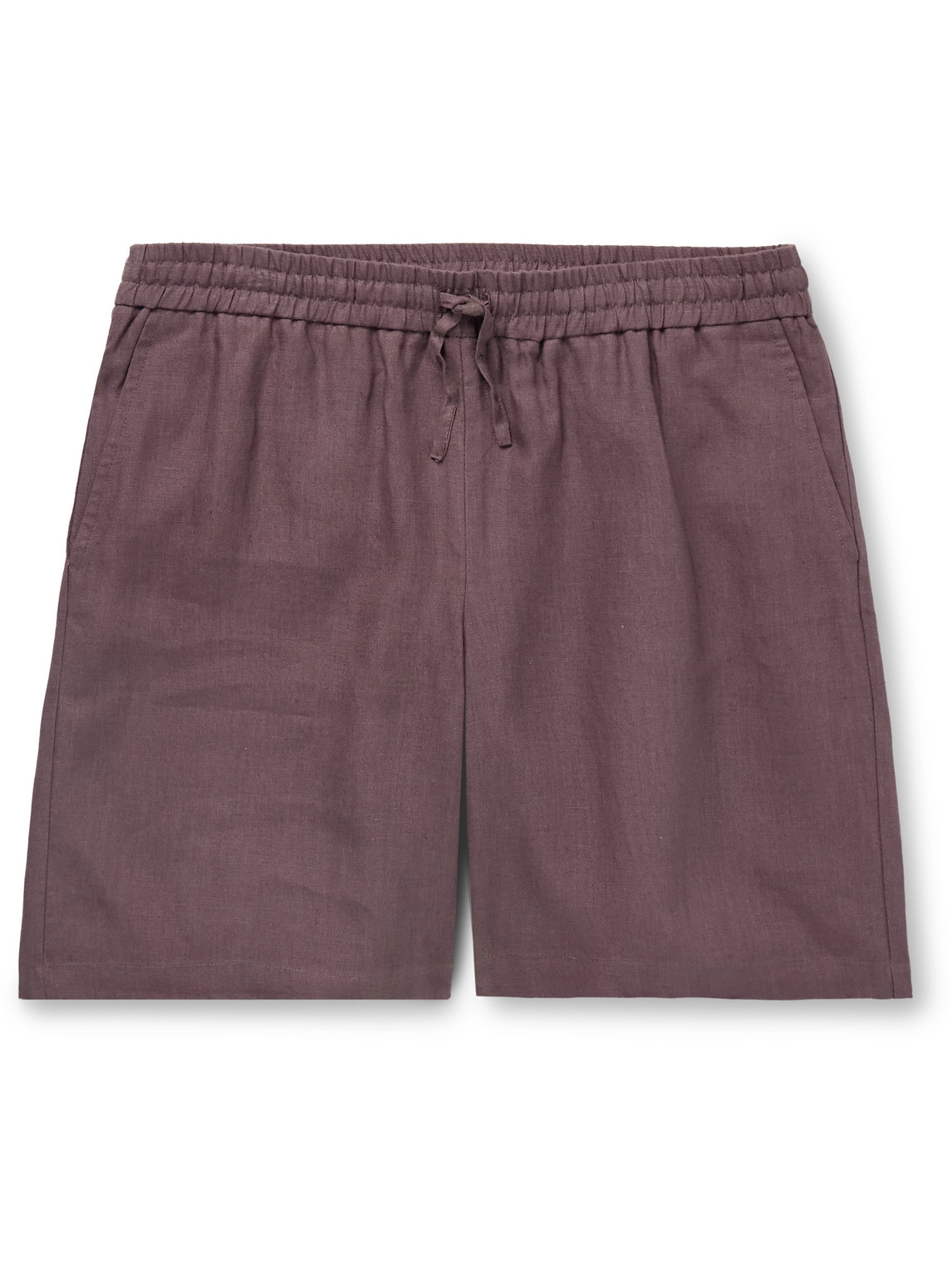 De Bonne Facture - Easy Straight-Leg Linen Drawstring Shorts - Men - Purple - IT 50 von De Bonne Facture