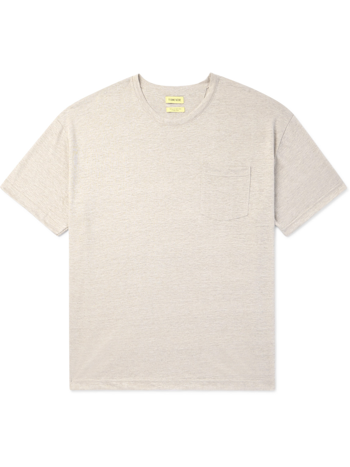 De Bonne Facture - Linen-Jersey T-Shirt - Men - Neutrals - XXL De Bonne Facture - Linen-Jersey T-Shirt - Men - Neutrals - XXL von De Bonne Facture