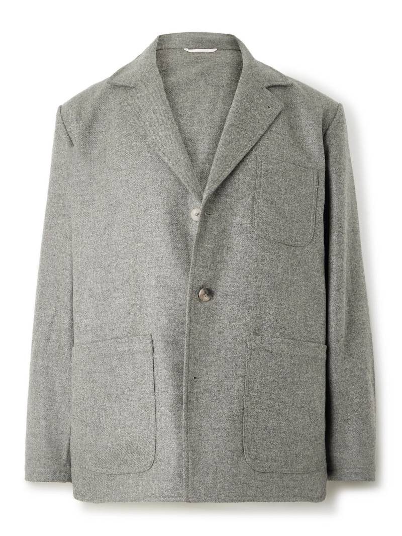 De Bonne Facture - Traveler Wool-Twill Suit Jacket - Men - Gray - IT 48 von De Bonne Facture