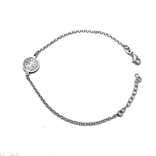 Armband San Benedikt aus Sterlingsilber, Silber, Ohne Edelstein von De Bussy