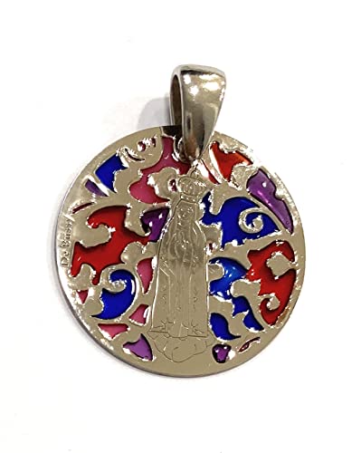 Medaille Jungfrau von Fatima, Sterlingsilber, Sterling Silber von De Bussy