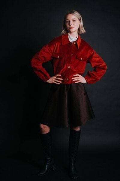 De IONESCU Cordrock kurz – Naturmaterial & feminine Silhouette von De IONESCU