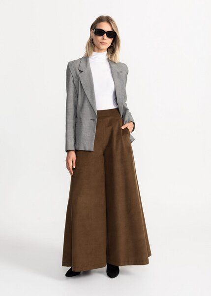 De IONESCU Damen Cordhose Palazzo – Bio & Fair produziert von De IONESCU