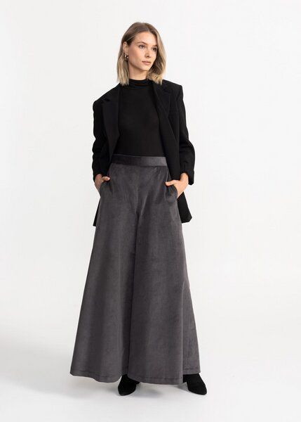 De IONESCU Damen Cordhose Palazzo – Bio & Fair produziert von De IONESCU