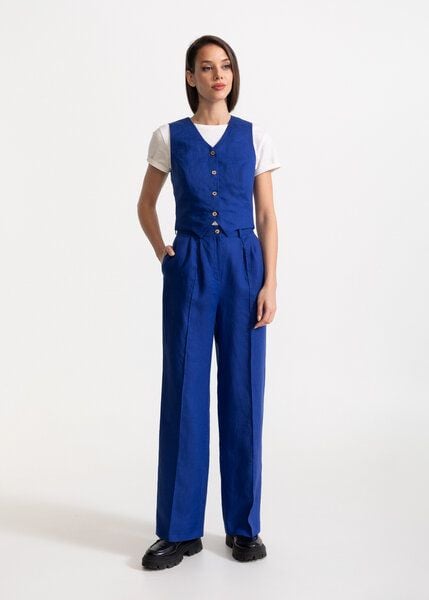 De IONESCU Das "Figa“ Set aus 100% Leinen, Hose und Weste von De IONESCU