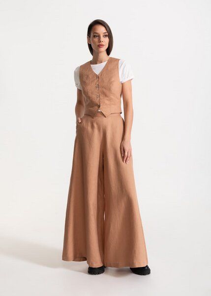 De IONESCU Die Damenhose „Palazzo“ aus 100 % Leinen von De IONESCU