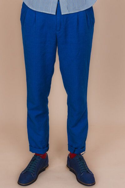 De IONESCU Die Hose „Leipzig“ – Bio-Baumwolle im Chevron-Muster - Van Gogh Blau De IONESCU Die Hose „Leipzig“ – Bio-Baumwolle im Chevron-Muster - Van Gogh Blau von De IONESCU