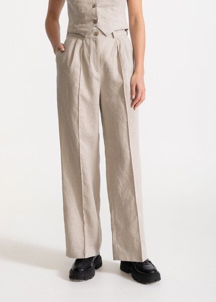 De IONESCU Die elegante Hose „Figa“ aus 100 % Leinen, gerades Bein von De IONESCU