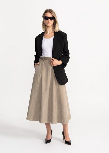 De IONESCU Langer Cordrock mit Kontrastnähten von De IONESCU